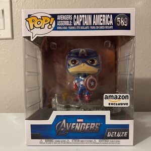 🇺🇸589 Funko Pop Marvel Avengers Assemble: Captain America *Amazon Exclusive*🇺🇸